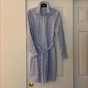 💙 Navy striped detailed dress